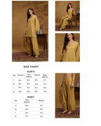 Navdana Beige Fullsleeves Kurti & Farshi Salwar Set-ZEENAT