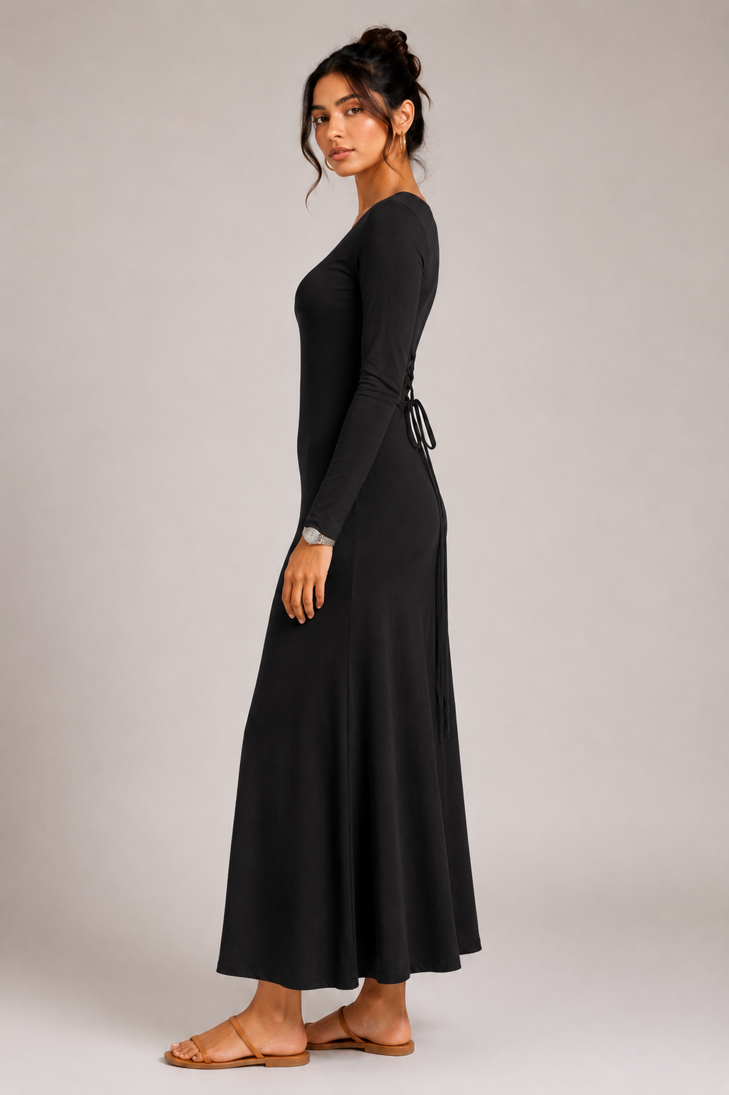 Navdana Everyday Tshirt Maxi Dress With Corset Back - JENNY