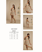 Navdana Cute Owl Print Short Tie-Back Dress - POPPY