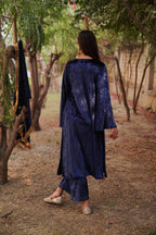 Navdana Flared Velvet Kurta Set With Dupatta – ALIA