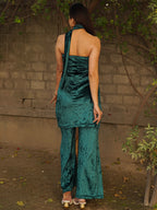 Navdana Velvet Tube Tunic & Flared Pants Set – Bebo