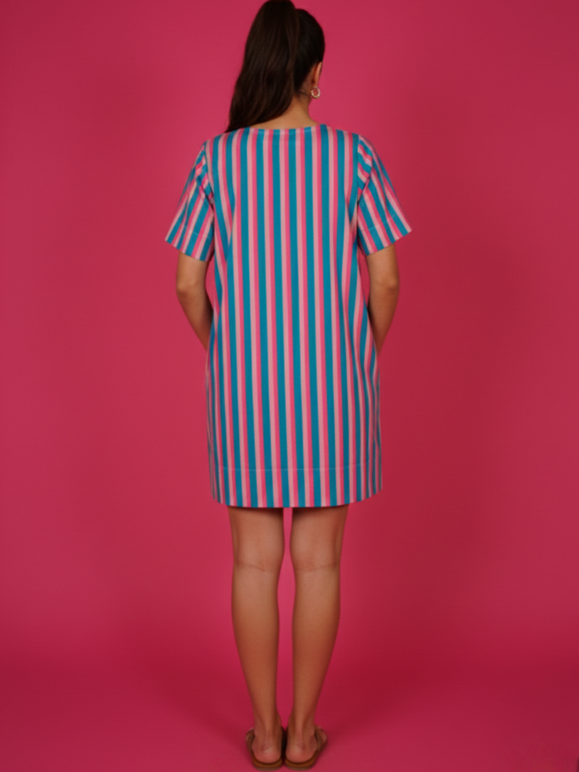 Navdana Striped Shift Dress – Amalfi