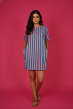 Navdana Striped Shift Dress – Amalfi
