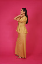 Navdana Beige Front Tie Top & Maxi Skirt Resort Set – Sahara