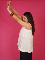 Navdana White Everyday Cotton Top – Zoya